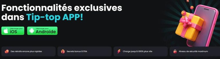 TipTop Bet Casino application