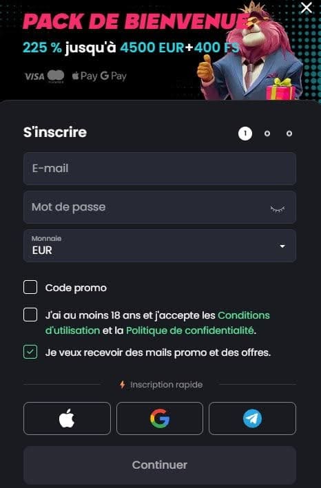 TipTop Bet Casino inscription