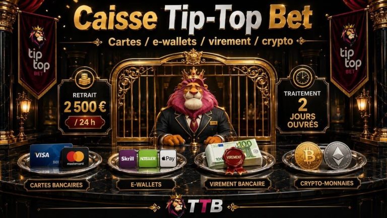 TipTop Bet Casino moyens paiement
